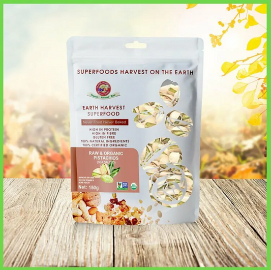 有機生機海鹽開心果 (Earth Harvest Superfoods) | 150g(有殼)(需預訂, 一星期內出貨)