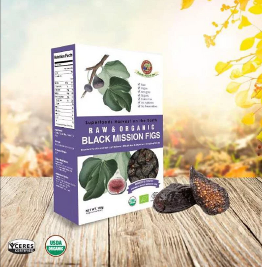 Earth Harvest Superfoods 有機野生黑無花果乾 | 150g (需預訂, 一星期內出貨)