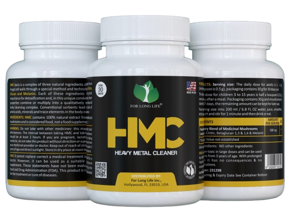 FOR LONG LIFE HMC - detoxification of heavy metals from the body and brain - 30g, 1 month supply