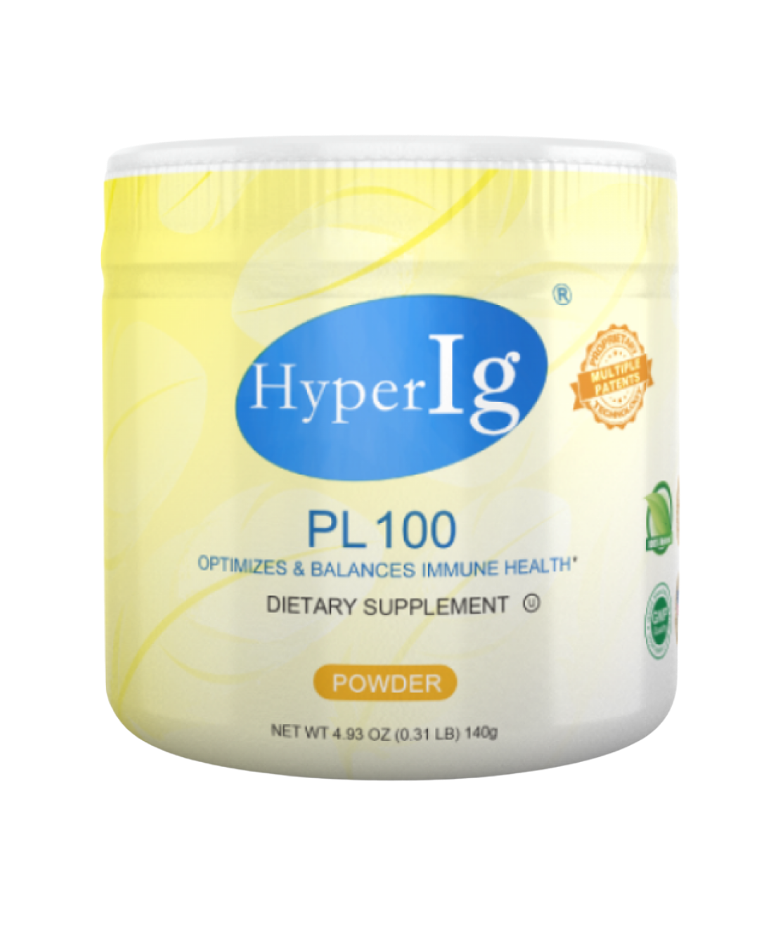HyperIg® PL100高效免疫球蛋白營養粉 (140克)