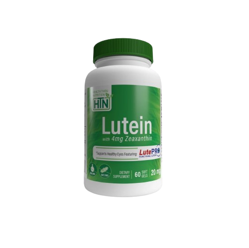 HEALTH THRU NUTRITION - Lutein 20mg with Zeaxanthin 4mg as LutePro®  60 softgels