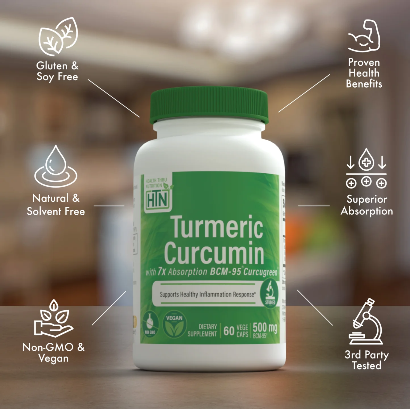 HEALTH THRU NUTRITION Turmeric Curcumin 專業薑黃素配方 500mg | 120粒
