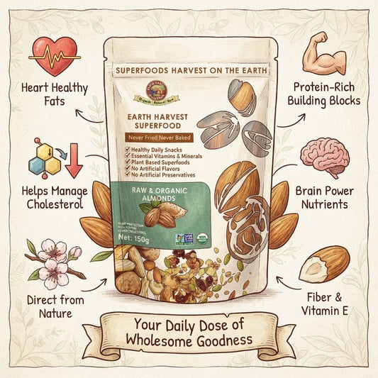 有機生機杏仁 (Earth Harvest Superfoods) 150g