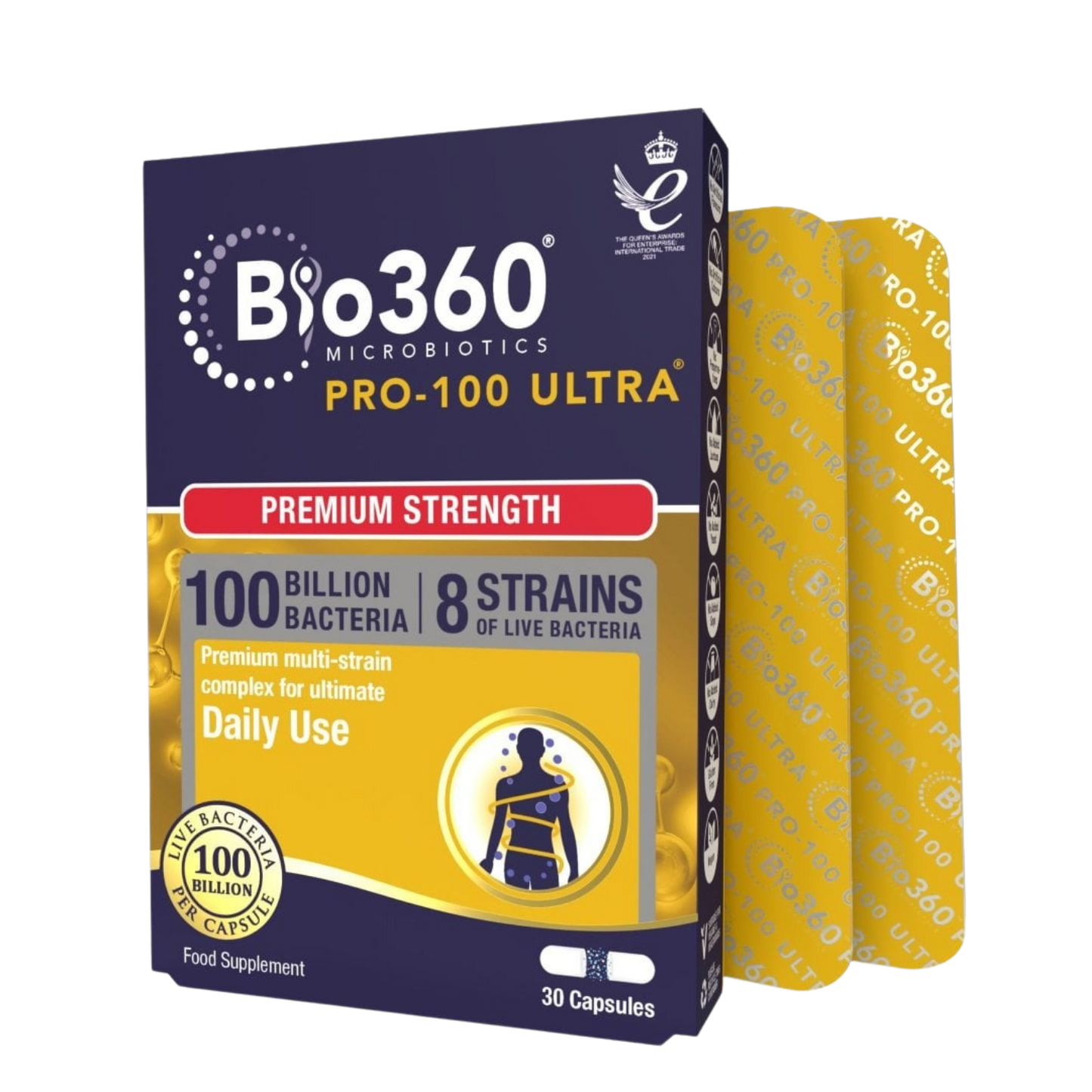 Natures Aid Bio360 Pro-100 Ultra 1000億益生菌 | 30粒裝