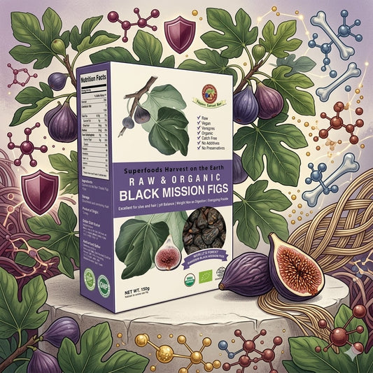 Earth Harvest Superfoods 有機野生黑無花果乾 | 150g (需預訂， 一星期內出貨)