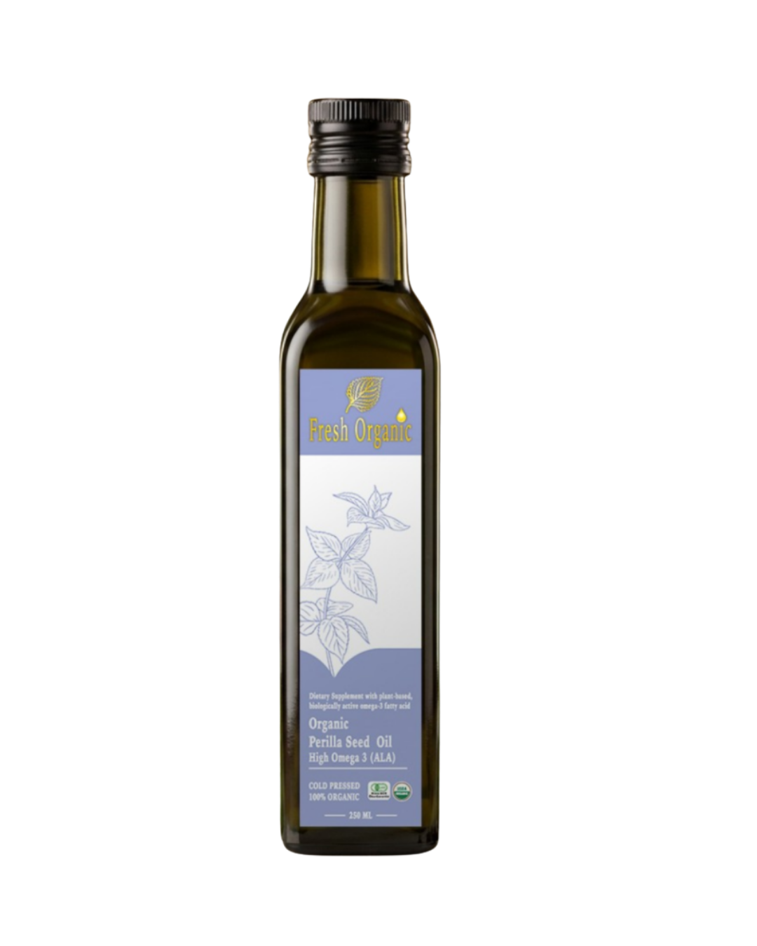 有機初榨冷壓紫蘇籽油250ml (美國USDA及日本JAS有機認証)