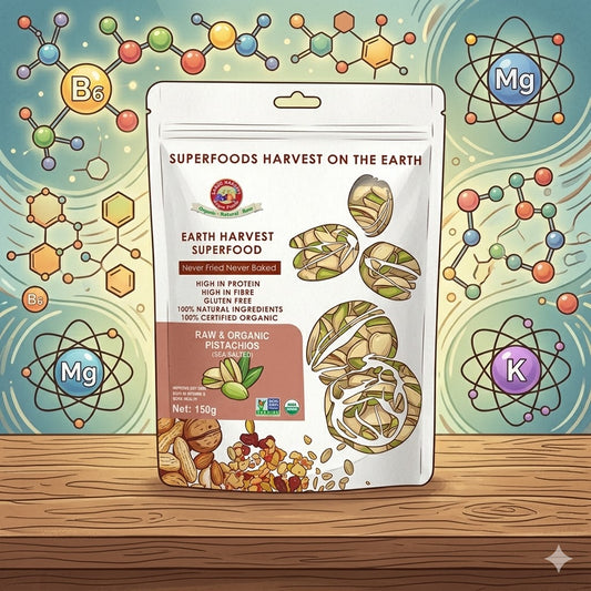 有機生機海鹽開心果 (Earth Harvest Superfoods) | 150g(有殼)(需預訂， 一星期內出貨)