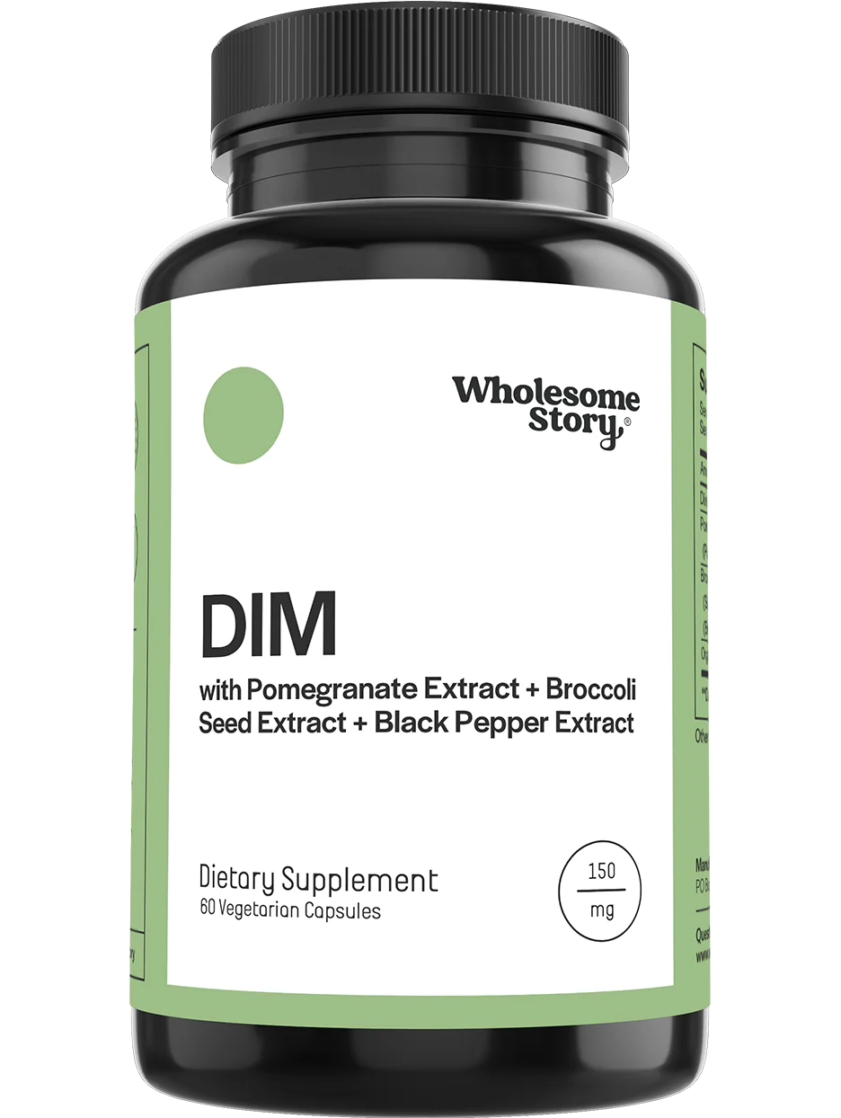 DIM with Pomegranate Extract + Broccoli Seed Extract + Black Pepper Extract 150MG， 60 CAPS