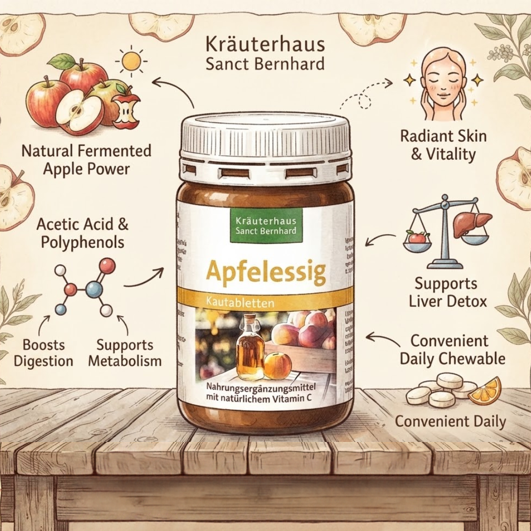 Sanct Bernhard 蘋果醋咀嚼片（Apfelessig Kautabletten）