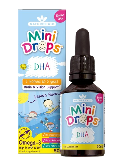 Natures Aid 兒童DHA補充液 檸檬味 50ml