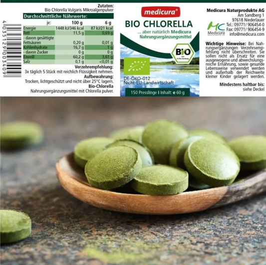 Medicura Chlorella 有機小球藻 | 150粒