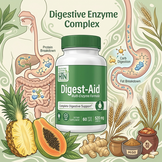 HEALTH THRU NUTRITION Digest-Aid  消化酶複合物 | 60粒