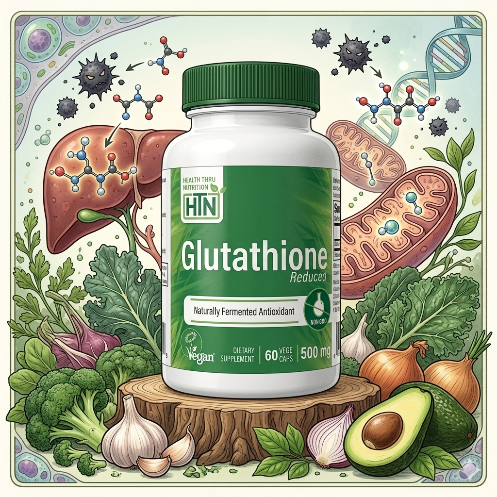 [Preorder-預訂 ：早鳥優惠] （約6月下旬到貨）：HEALTH THRU NUTRITION 還原型穀胱甘肽 500mg | 60粒
