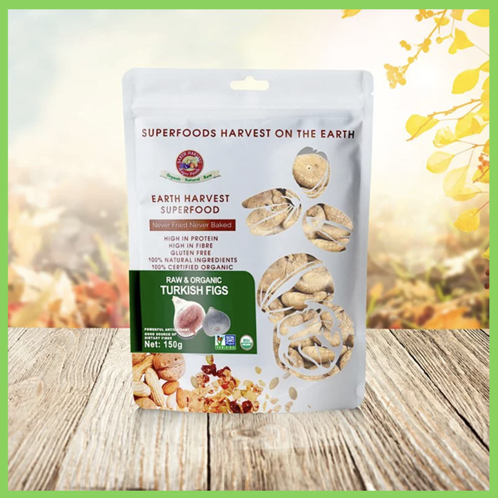 Earth Harvest Superfood  Organic & Raw Turkish Dried Figs 有機野生土耳其無花果乾 | 250g
