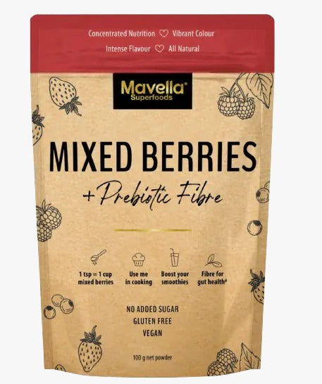 Mavella Superfoods 混合莓果加益生元纖維粉 100g