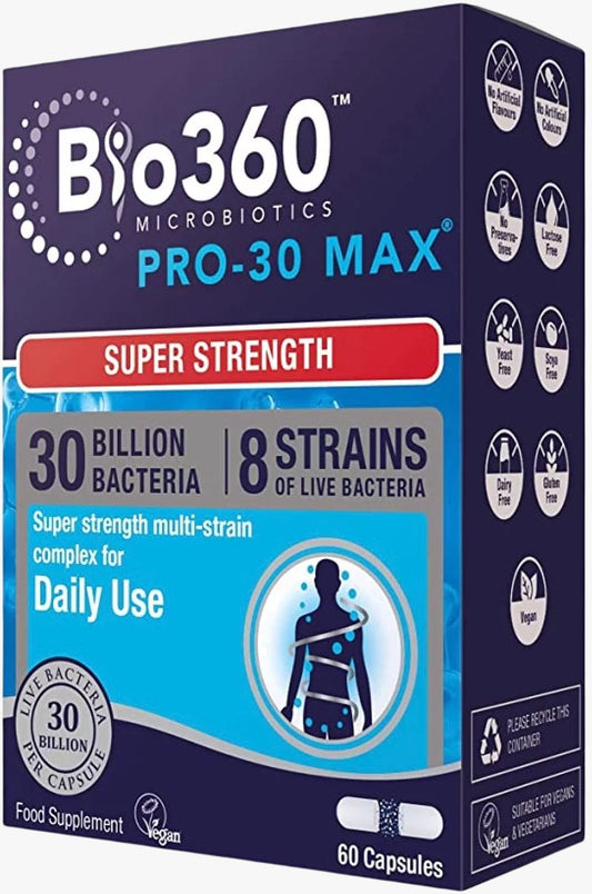 Natures Aid Bio360 Pro-30 MAX 300億益生菌 (60粒裝)