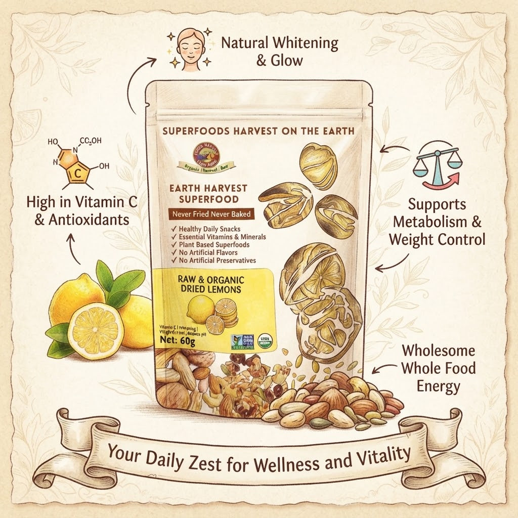有機生機乾檸檬片 (Earth Harvest Superfoods) 60g
