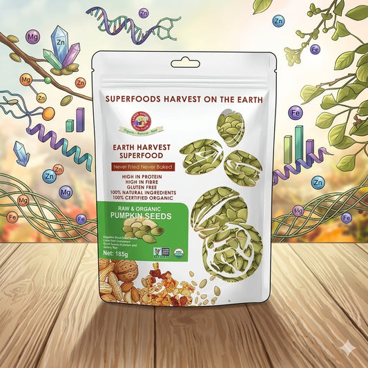 有機生機南瓜籽(無麩質)(Earth Harvest Superfoods) | 185g (需預訂， 一星期內出貨)