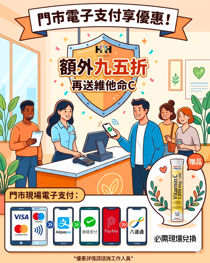 FPS 付款專享優惠 | 獲贈 1 支維他命 C